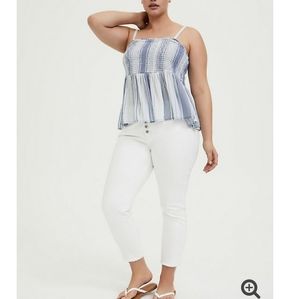 NWT Torrid Crinkle Gauze Smocked Cami 3X